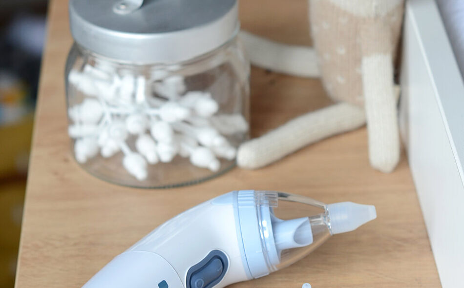 Tomydoo Electrical & Evolutive Baby Nasal Aspirator (3 different tips,batteries included) - Mineral